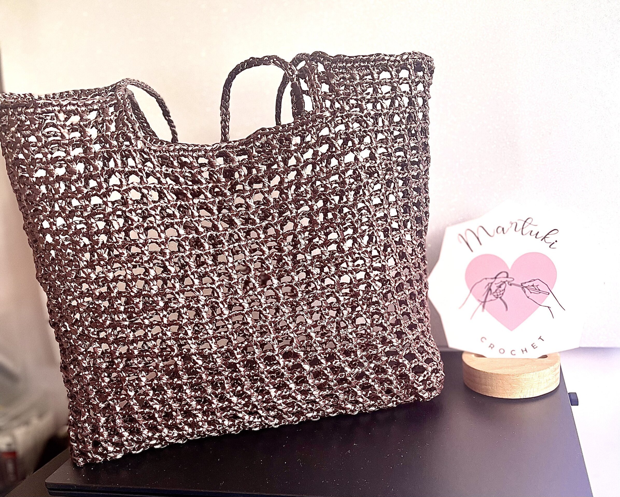 Bolso rafia color marrón Sahara - 2